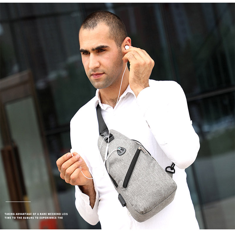 Men's Fashion Crossbody Bag - Multi-functional Casual Business Sling Bag for Everyday Use-0